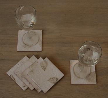 Indipaper - white coasters (white coasters)
