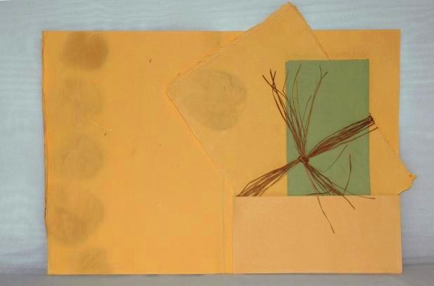 Indipaper - sheets with envelopes in folder heart leaf sand (sheets with envelopes in folder heart leaf sand)